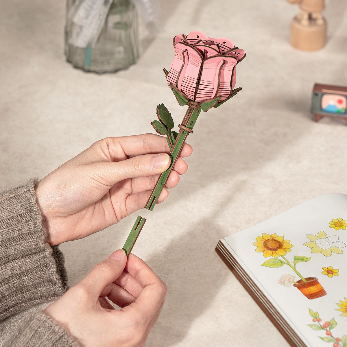 Wooden Flower Bouquet TW01H