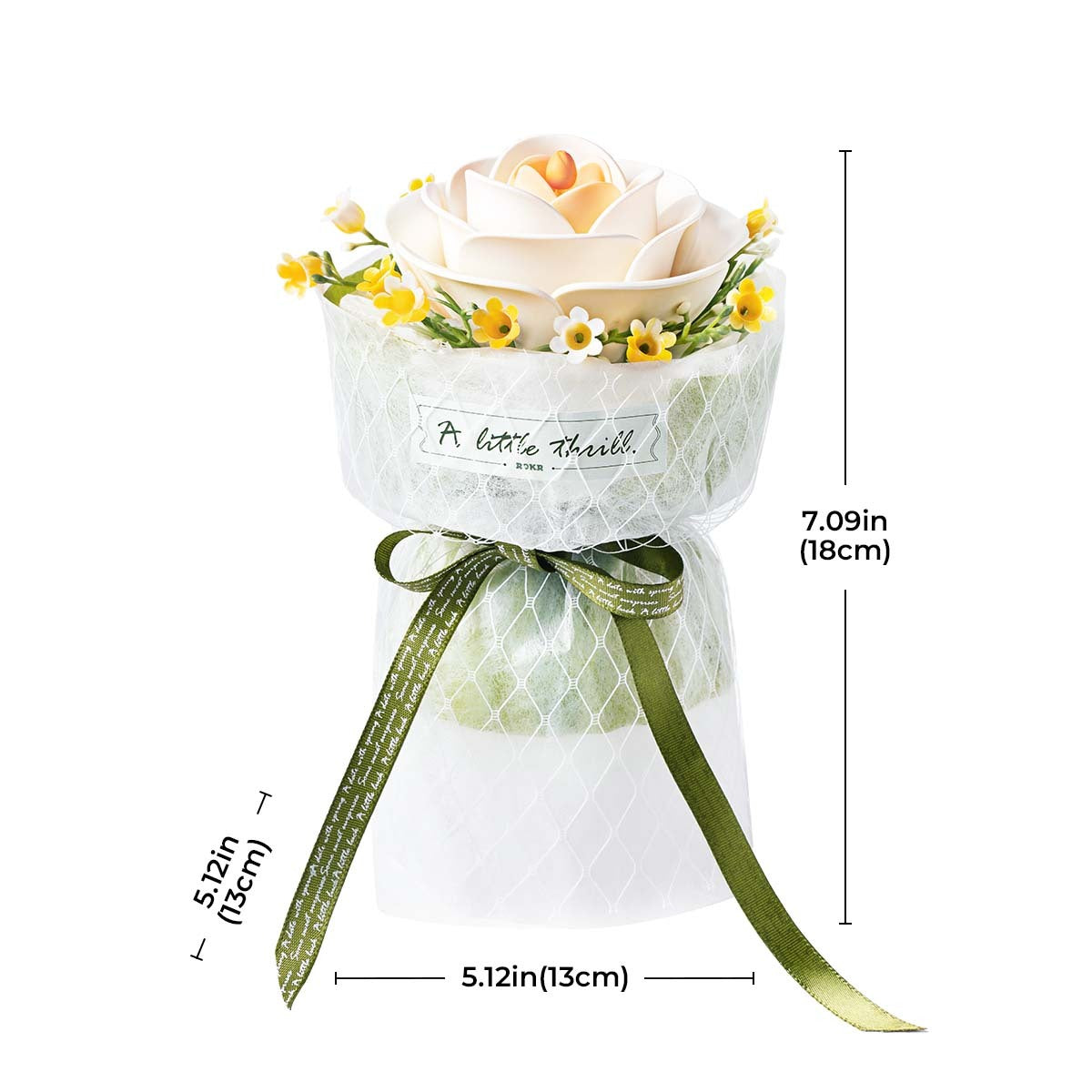 ROKR DIY 3D Puzzle Model - White Camellia AF011