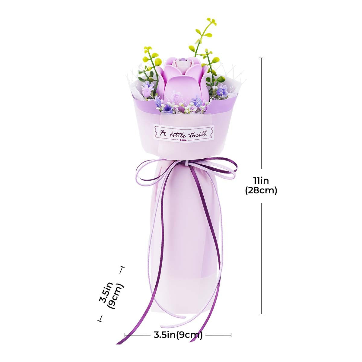 ROKR DIY Bouquet 3D Puzzle - Purple Rose AF021