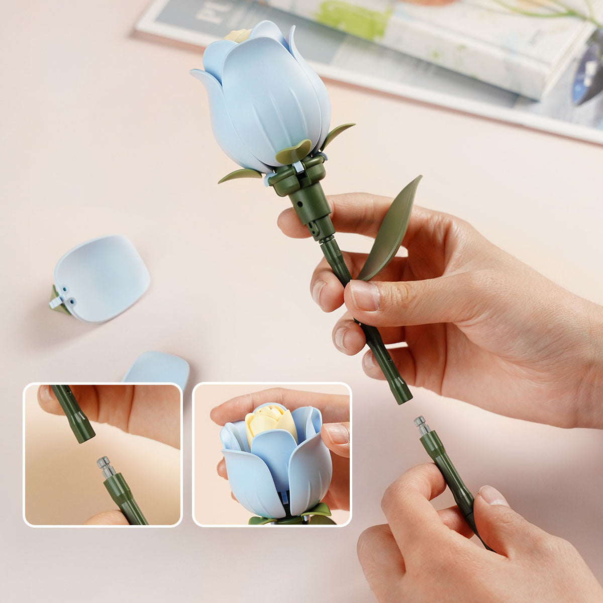 ROKR Single Flower Floral Art DIY 3D Puzzle