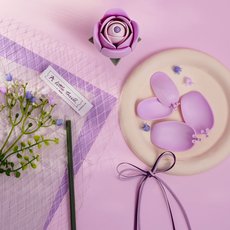 ROKR DIY Bouquet 3D Puzzle - Purple Rose AF021