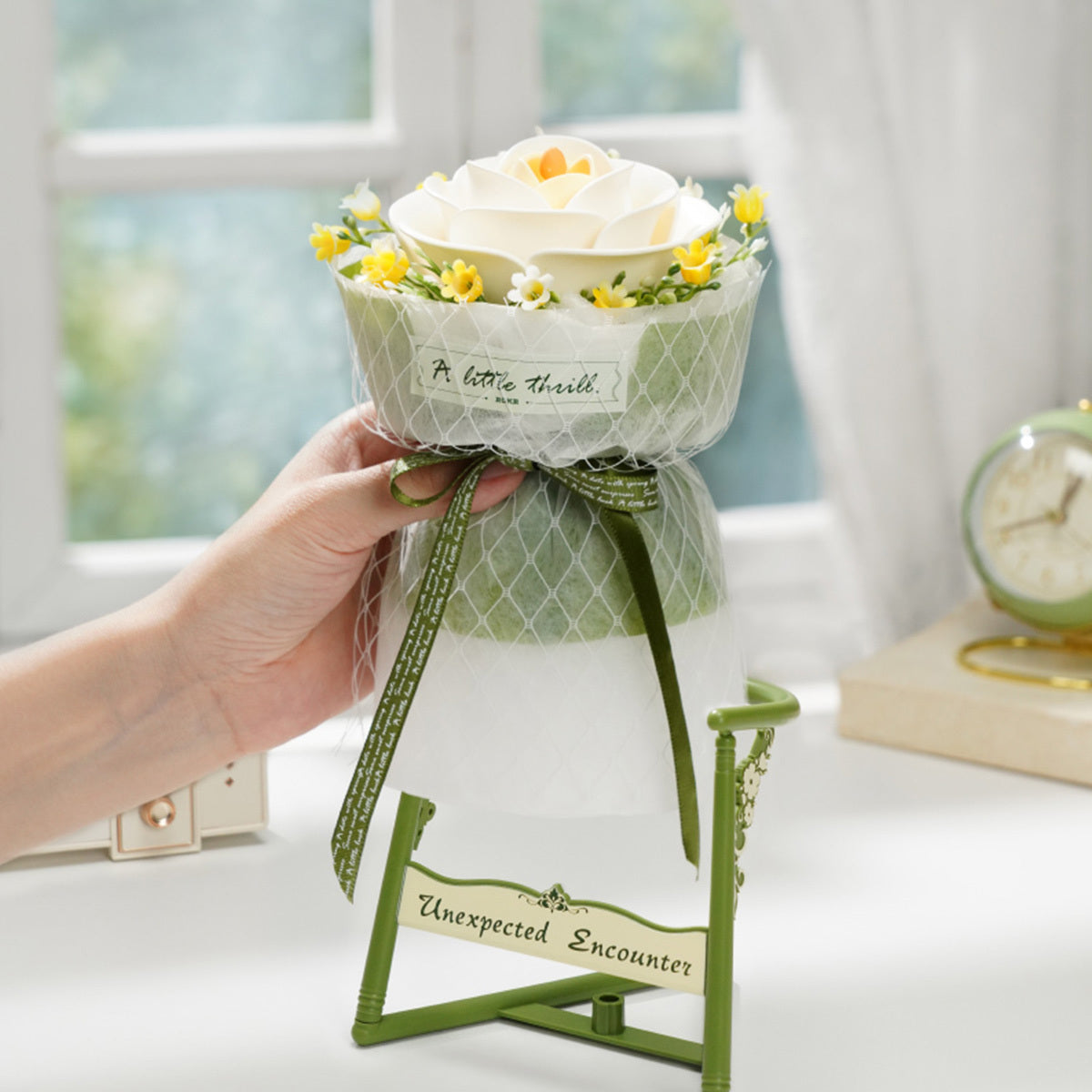 ROKR DIY 3D Puzzle Model - White Camellia AF011
