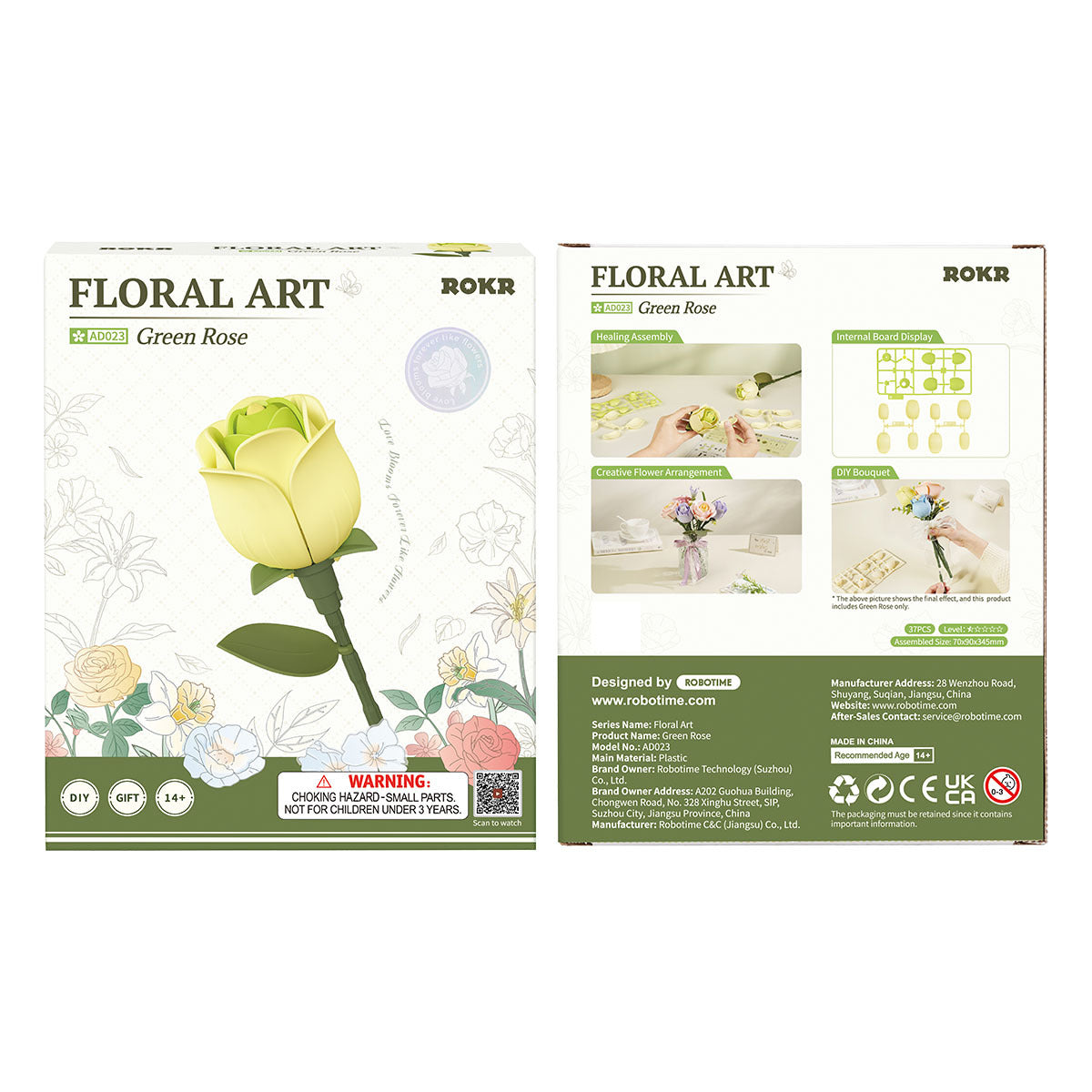 ROKR Single Flower Floral Art DIY 3D Puzzle