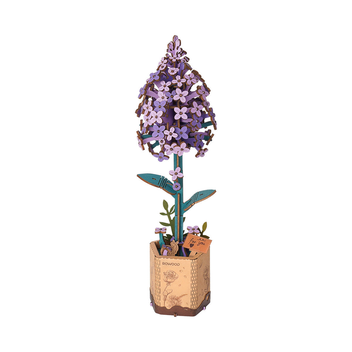 Wooden Flower Lilac TW021