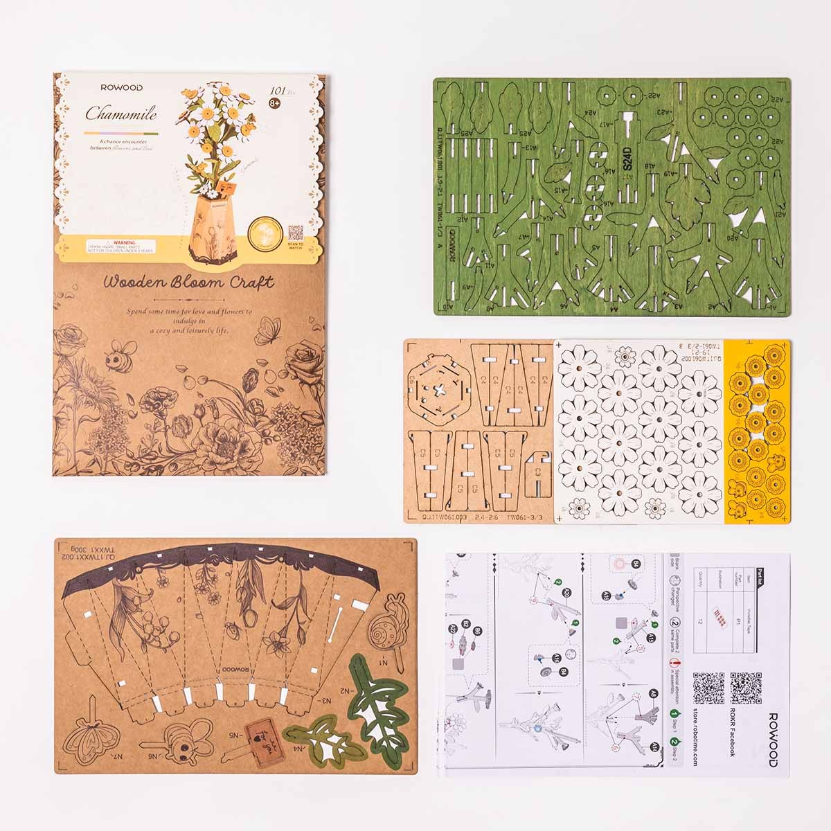 Wooden Flower Chamomile TW061